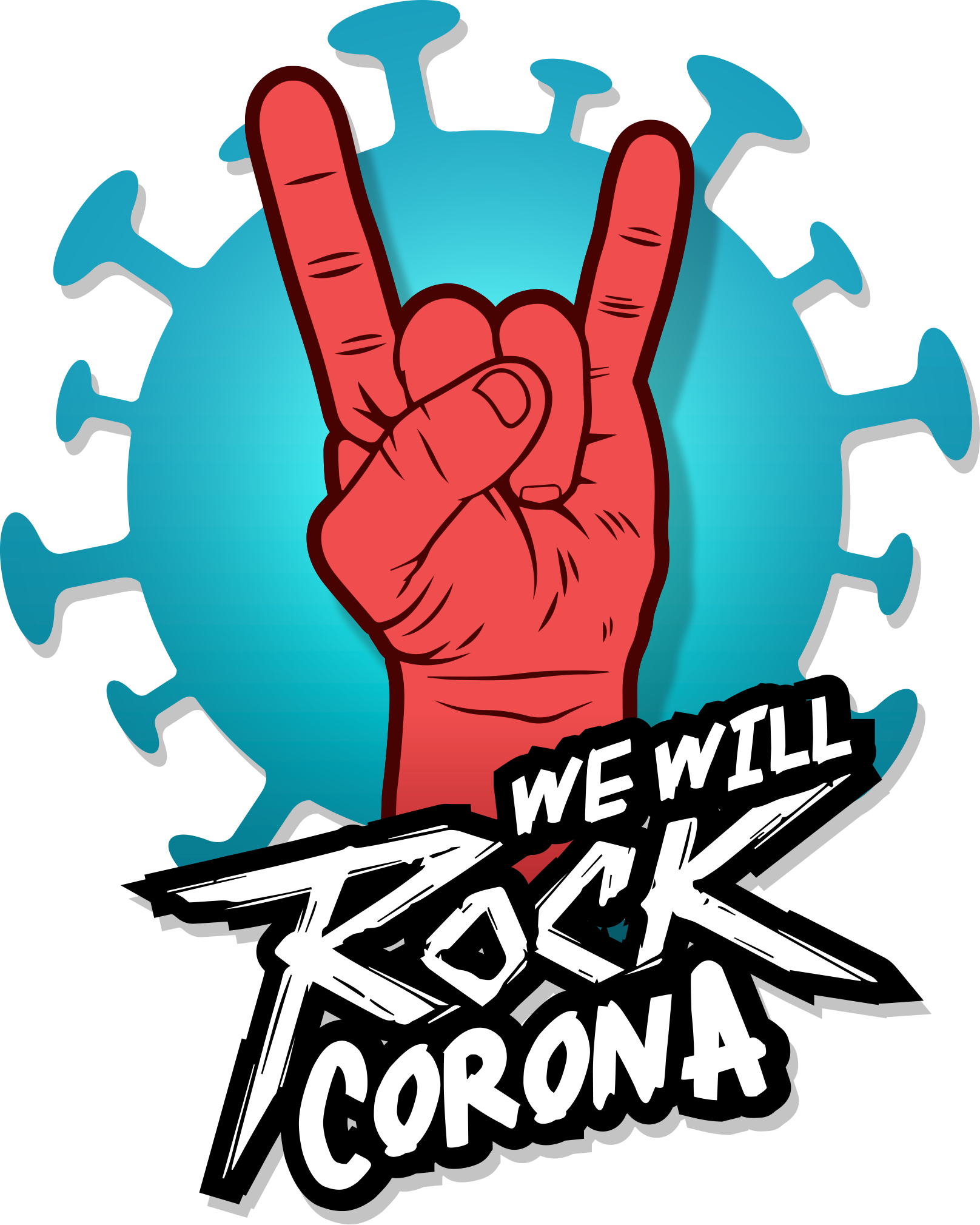 WeWillROCKCorona logo